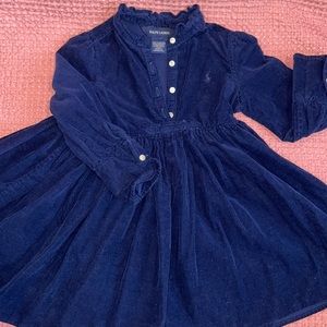 Blue Ralph Lauren corduroy dress size 3